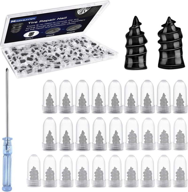 NACHLYNN 30 Pcs Tire Repair Nails Self-Tapping Screw Rubber Screw Fast Tool Self-Service Tire Repair Nail for Car Motorcycle Truck - Image 1